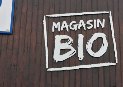 Lettres et logos découpés réalisé par Graphidec à Nantes