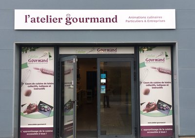 Panneau enseigne Atelier Gourmand Graphidec