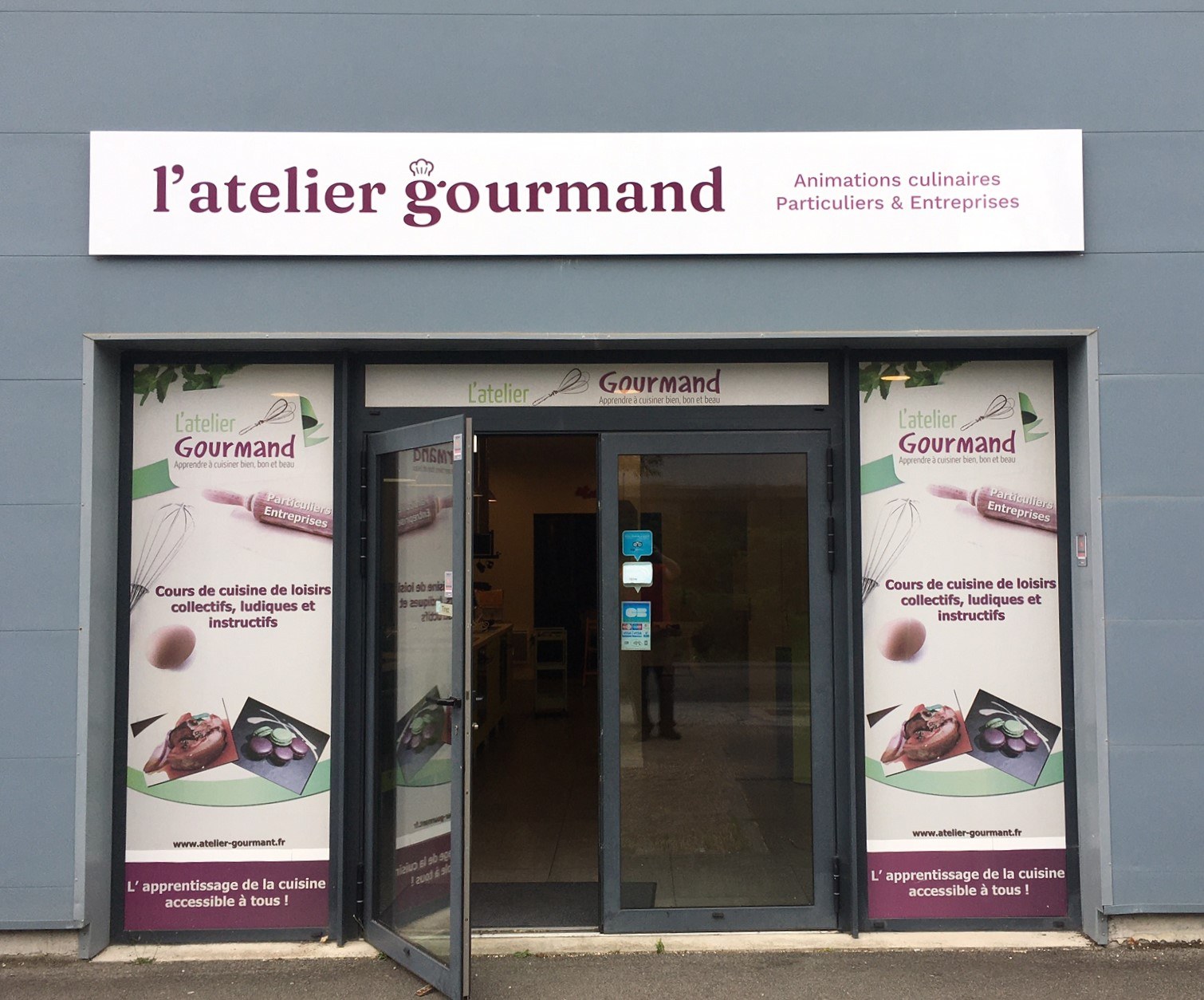 Panneau enseigne Atelier Gourmand Graphidec