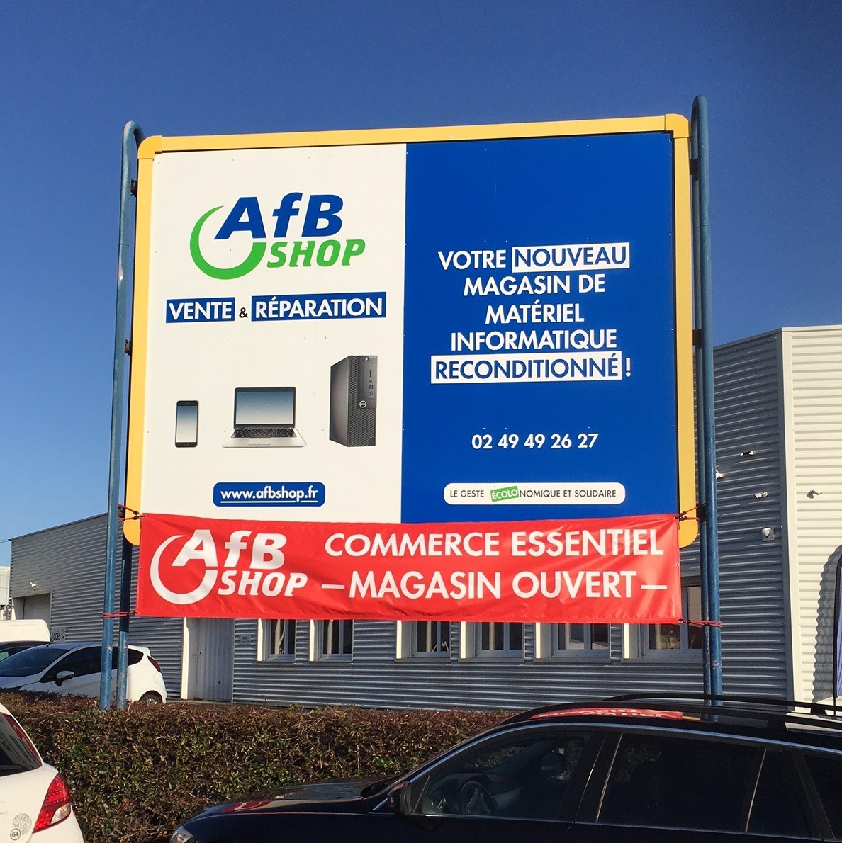 Recouvrement panneau enseigne 4x3 Graphidec