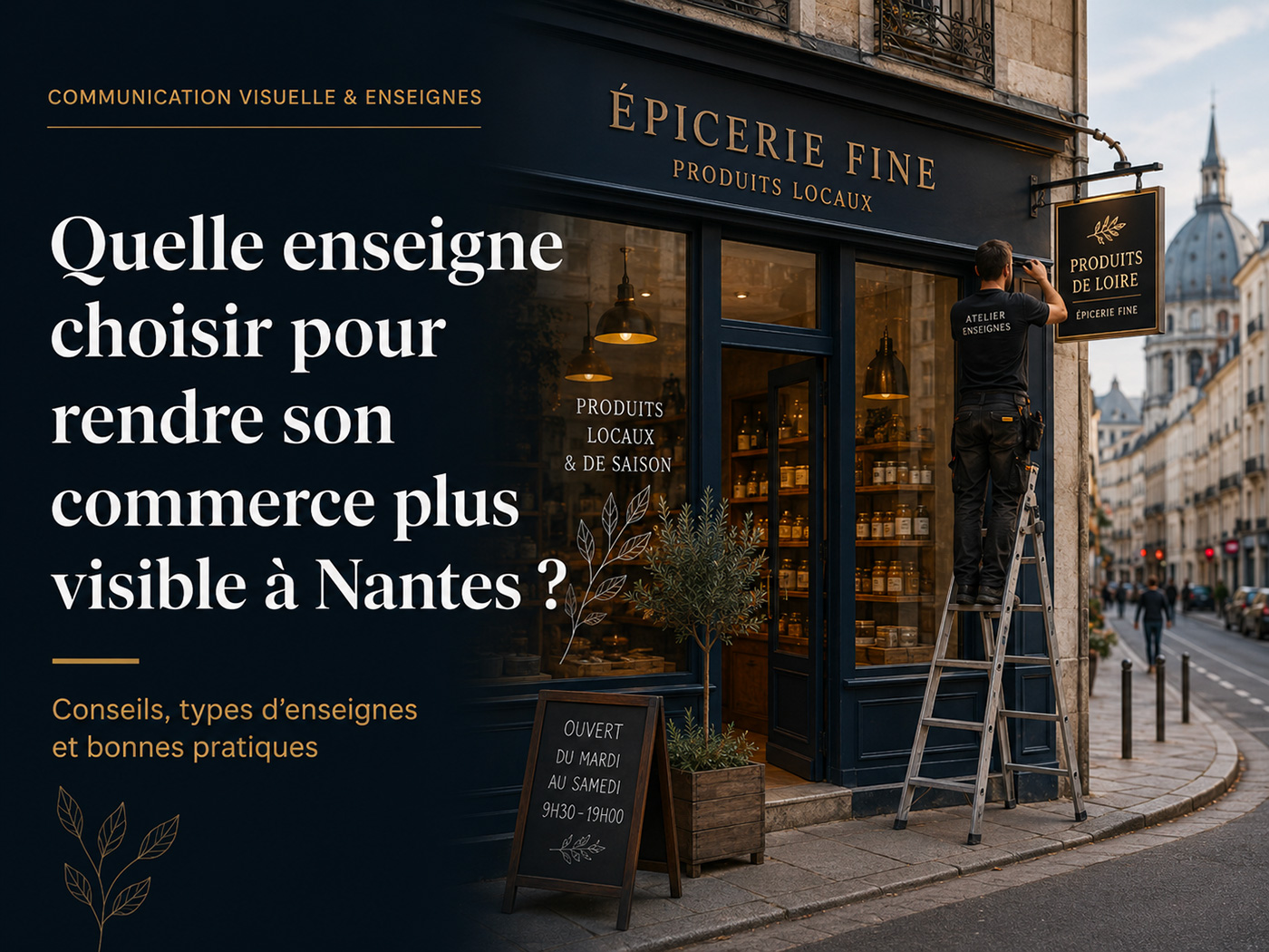Quelle enseigne choisir pour rendre son commerce plus visible à Nantes ?